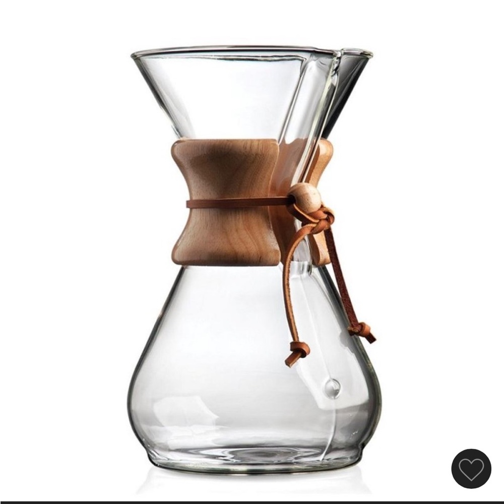 Eight cup series chemex pour over coffeemaker
